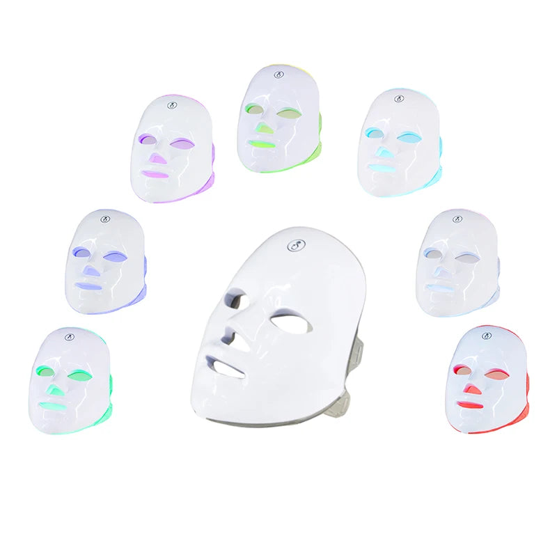 LuminaGlow Rechargeable 7-Color LED Mask
