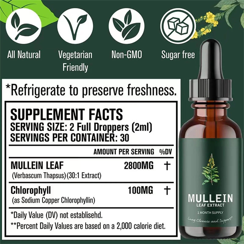 Mullein Leaf Extract Breathe Easy Drops