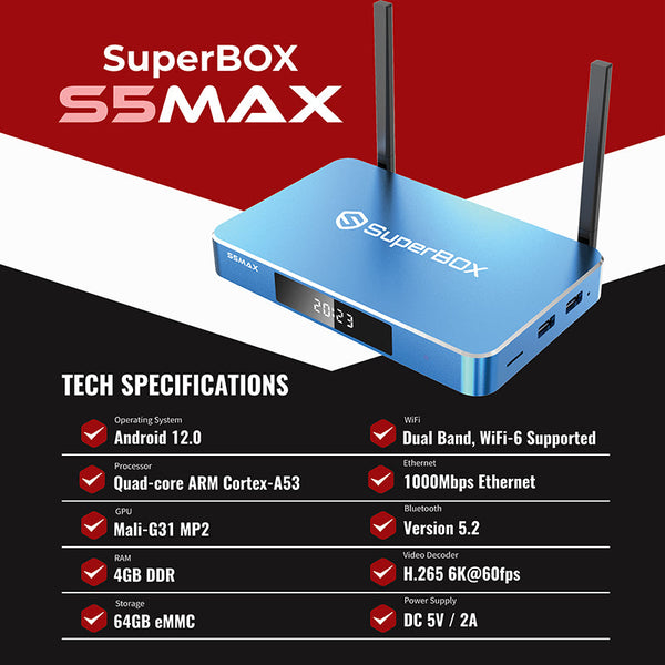 Super Box S5 Max Media