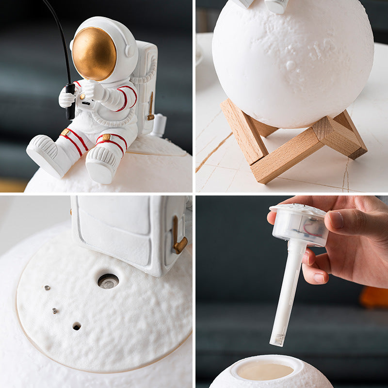 Astronaut Figurines  Night Light Humidifier Cold Fog Machine