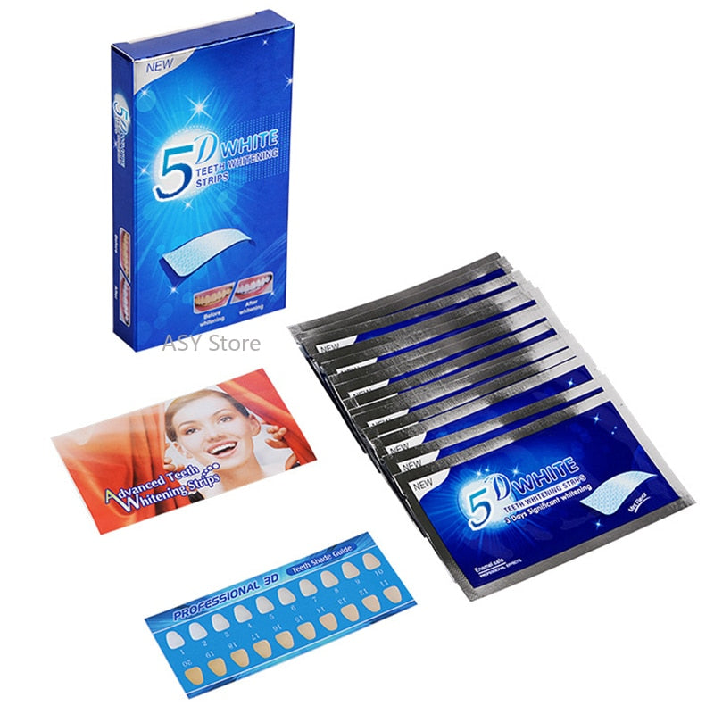 5D Gel Teeth Whitening Strips White kit
