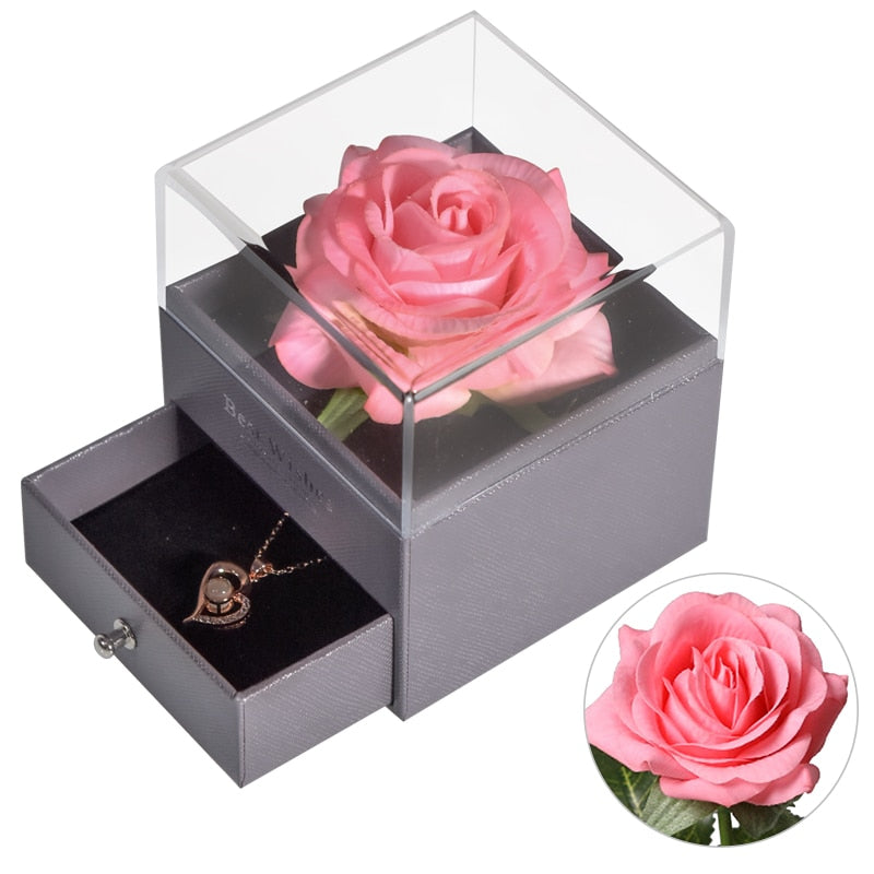 Rose Jewelry Box Preserved Flower