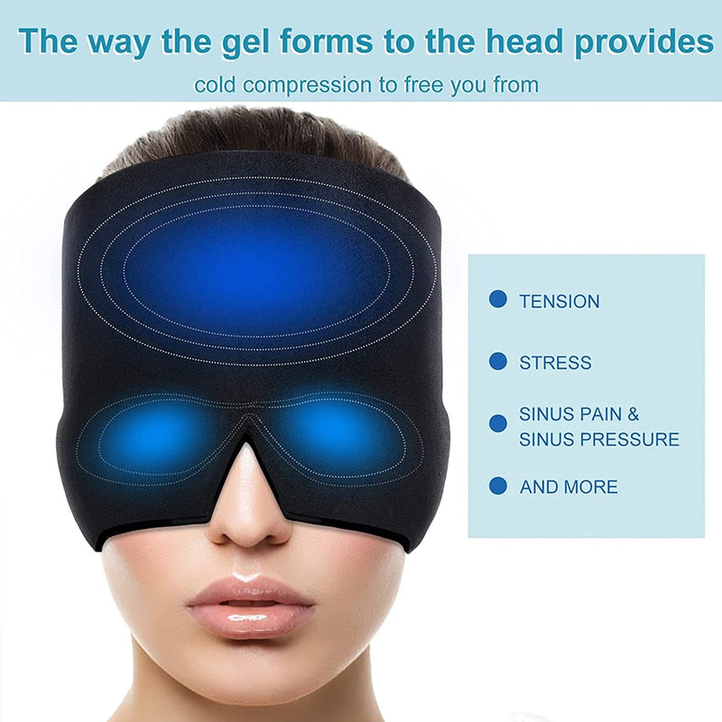 Headache Hero: Instant Relief with Hot/Cold Therapy Wearables