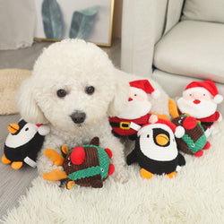 Dog Plush Toy - Santa Claus -  Elk - Penguin Pet