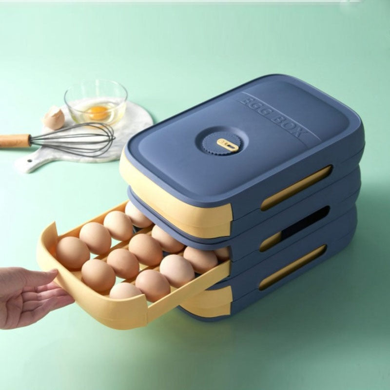 New Modern Egg Holder With Lid (Container)