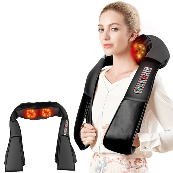 Shaw Massage Cervical Back Neck Massager Device ( Infrared Heated)