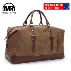 MARKROYAL Large Capacity Travel Bags Handbags Luggage Canvas Bag Cut-proof Overnight Travel Bags Shoulder Bags