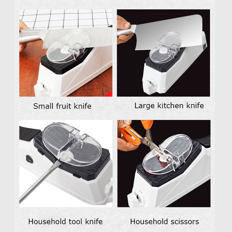 Usb Electric Knife Sharpener Adjustable For Kitchen Knives (Tool Sharpener)
