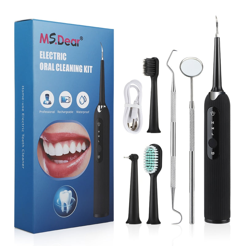 Electric Teeth Cleaner Ultrasonic with Replacement Heads