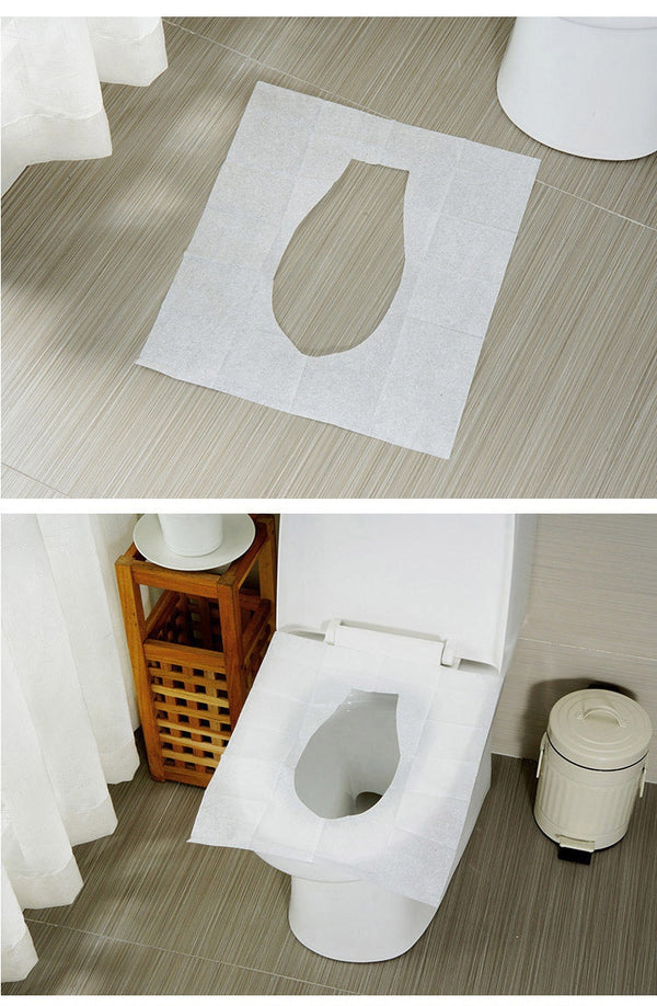 5 packs 50pcs/lot Disposable Toilet Seat Cover 100% Waterproof