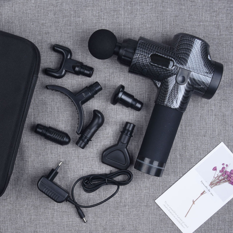 New 2021 Massage Gun with  7 Heads & 30 Speeds Handheld Wireless