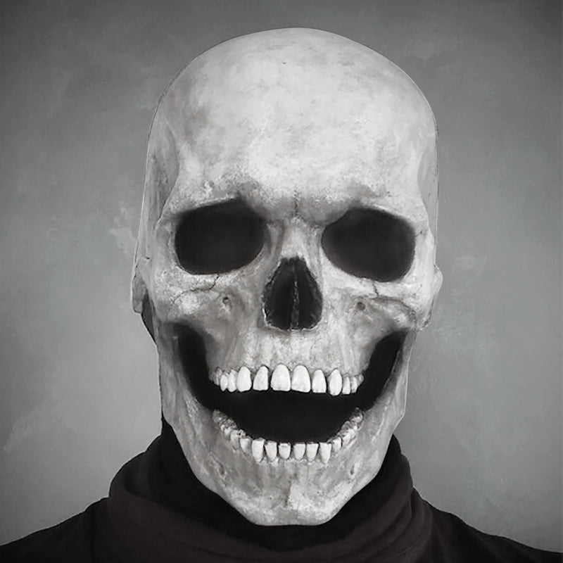 Halloween Mask Movable Jaw Full Head Skull Mask