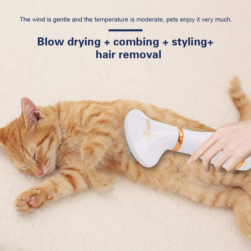2 in 1 Dog Or Cat Pet Hair Dryer Comb w/Speeds and Temperature Adjustment