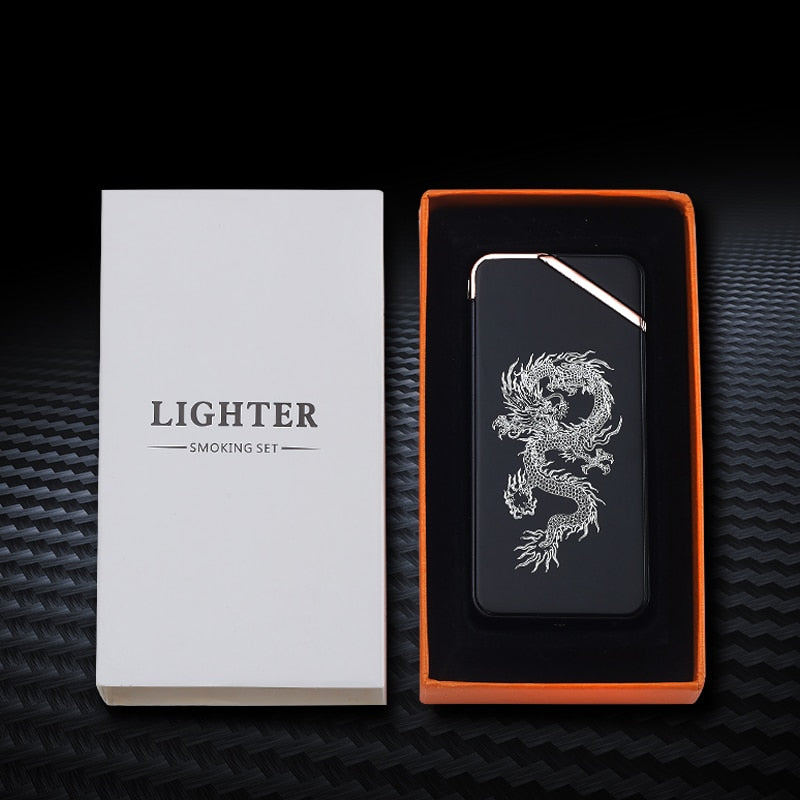 Dual ARC Electric Lighter USB Re- Chargeable Plasma