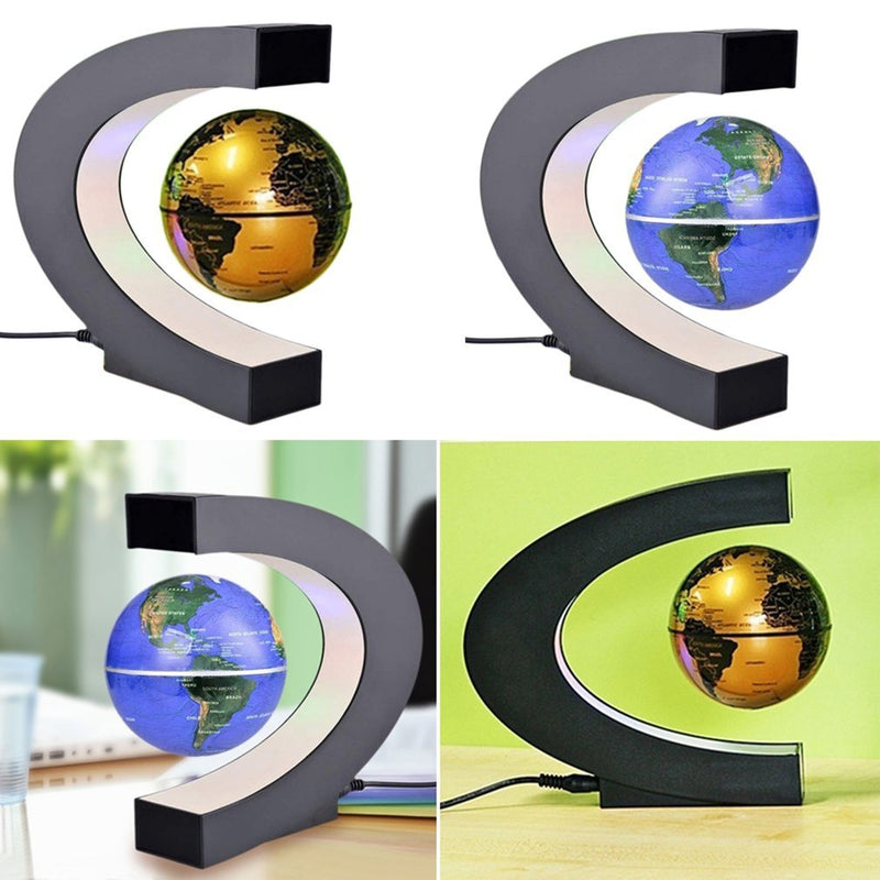 World Map Magnetic Levitation Floating Globe