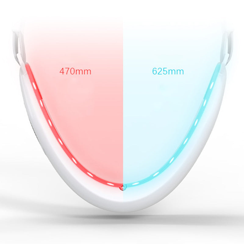 Electric V Face Shaping Massager Facial Lifting Belt Strap Beauty Device Red Blu-Ray Double Chin Removal Reducer Chin Up Mask