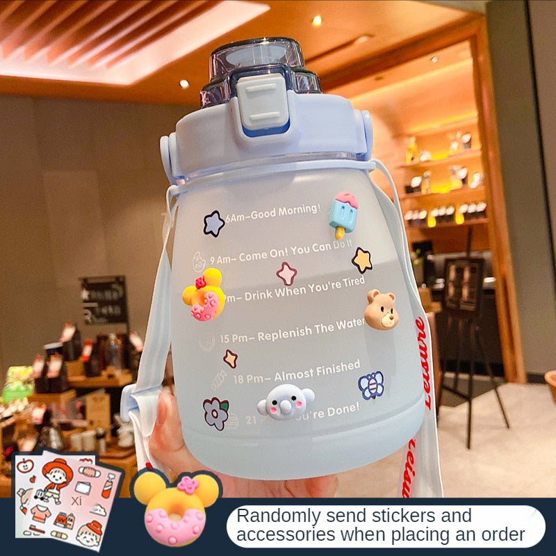 Cute Motivational Water Bottle