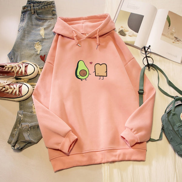 Hoodies Lovers Cute Avocado Vegan Bread Sweatshirts
