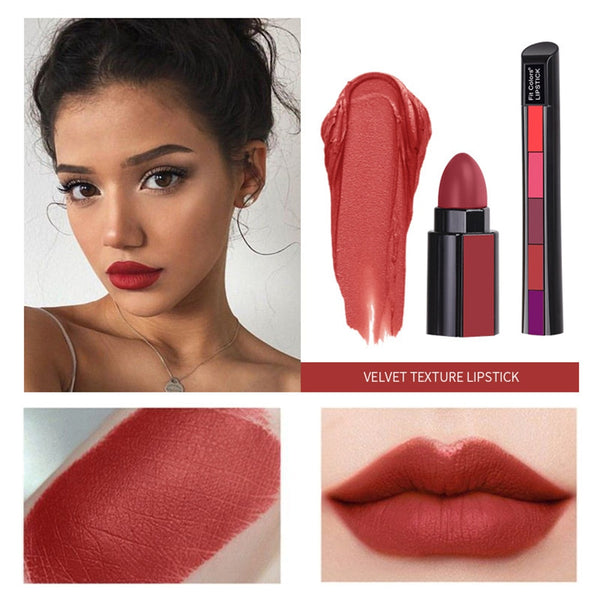 5 in 1 Velvet Matte Compact Lipstick