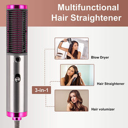 3 in 1 Ionic Hair Straightener Brush