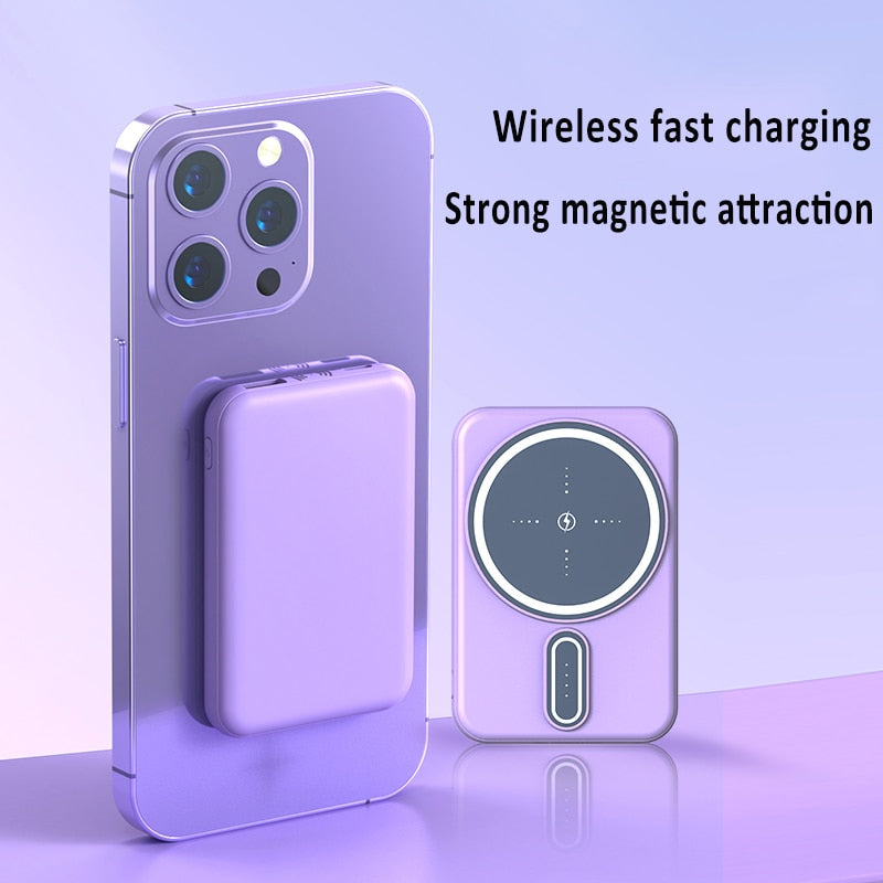 Get more juice with our 20000mAh Magnetic Power Bank.