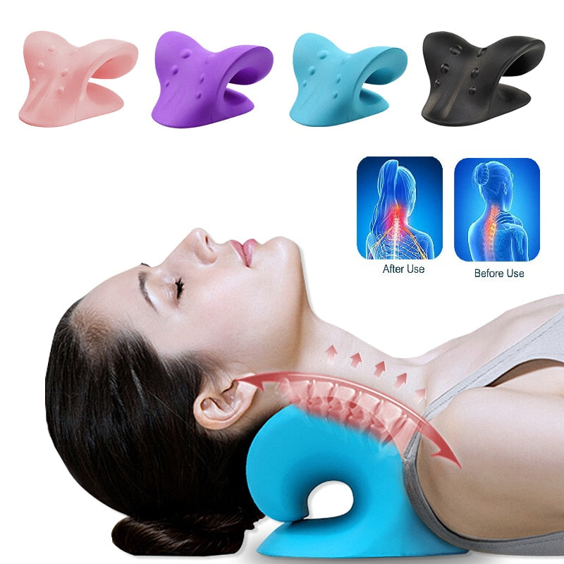 Relaxation Traction Neck and Shoulder Massage Pillow