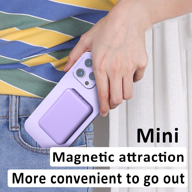 Get more juice with our 20000mAh Magnetic Power Bank.