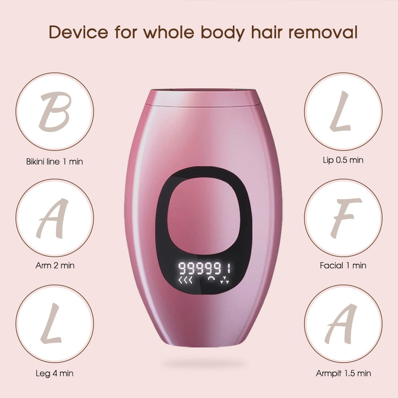 [ZS] 5-Level LCD 999,999 Flashes Bikinis IPL Pulses Epilator Painless Laser Hair Removal Facial Professional Depilator Devices