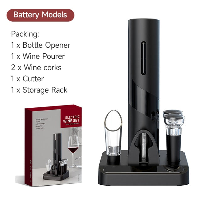 Electric Wine Bottle Opener Kit