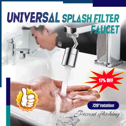 Universal Splash Filter Faucet 2021— 720° Rotation