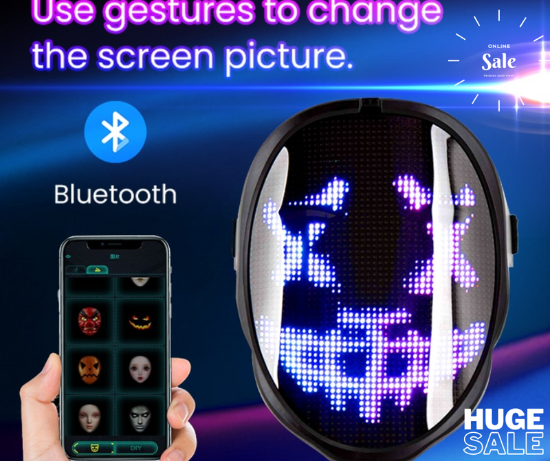 Phantom Lume Mask Halloween w/ Bluetooth Programmable