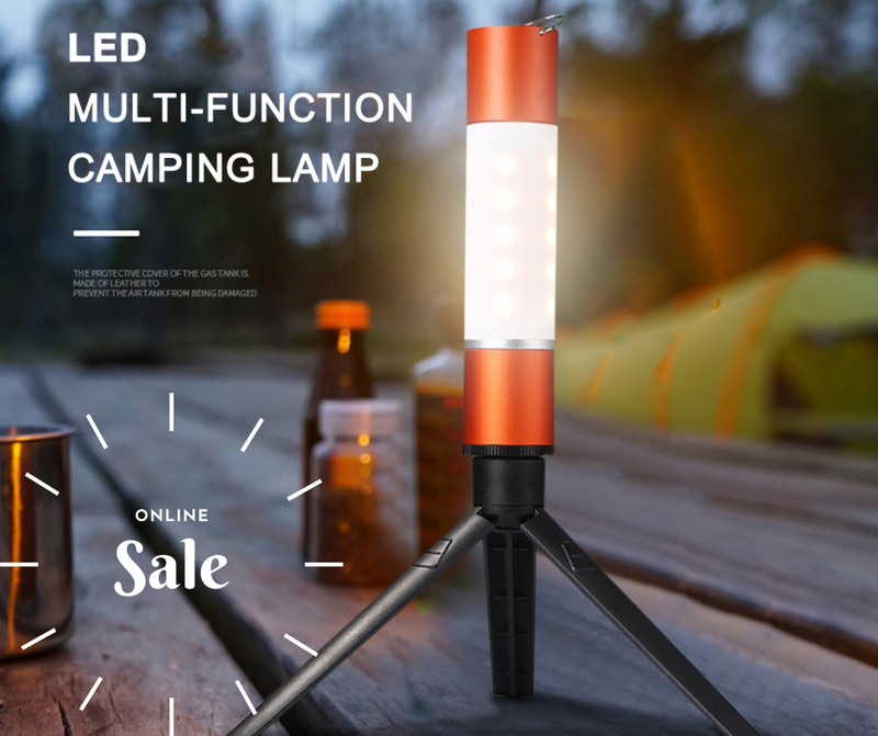 Outdoor Camping LED Telescopic Flashlight with Tripod