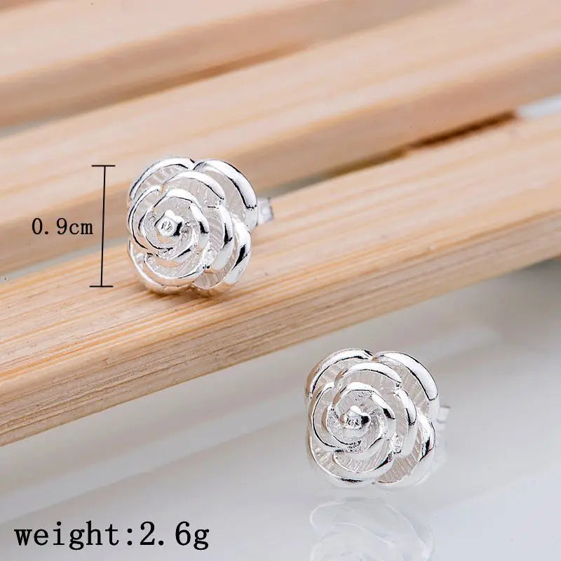 Blossoming Elegance Rose Studs