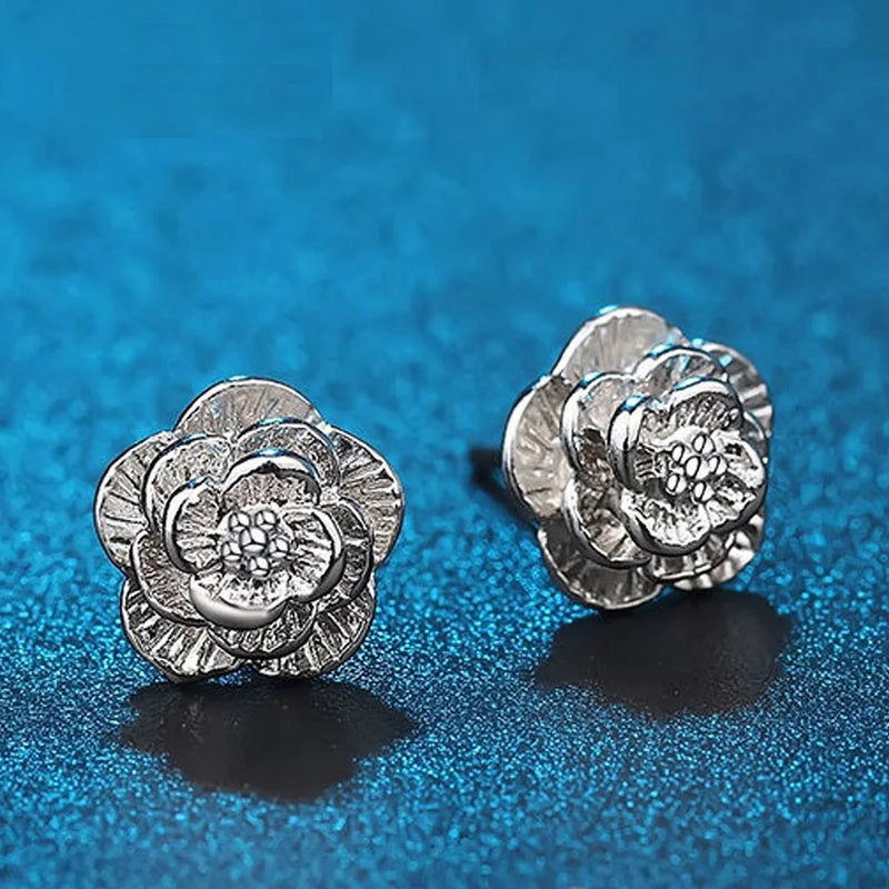 Blossoming Elegance Rose Studs