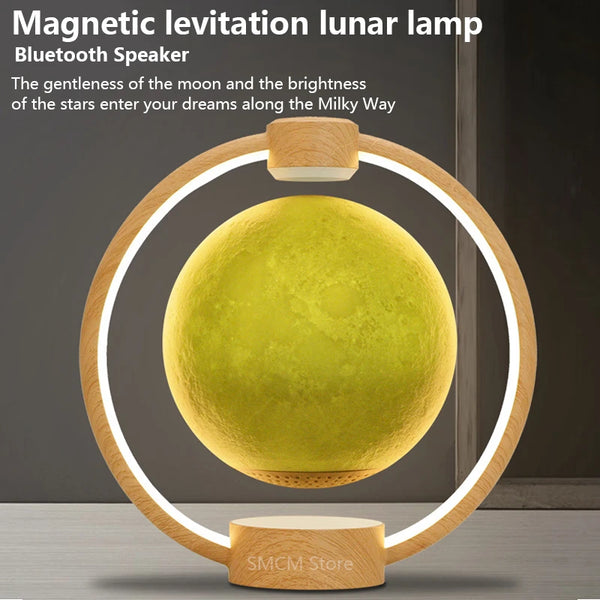 Luna Moon Song Levitating Speaker Lamp