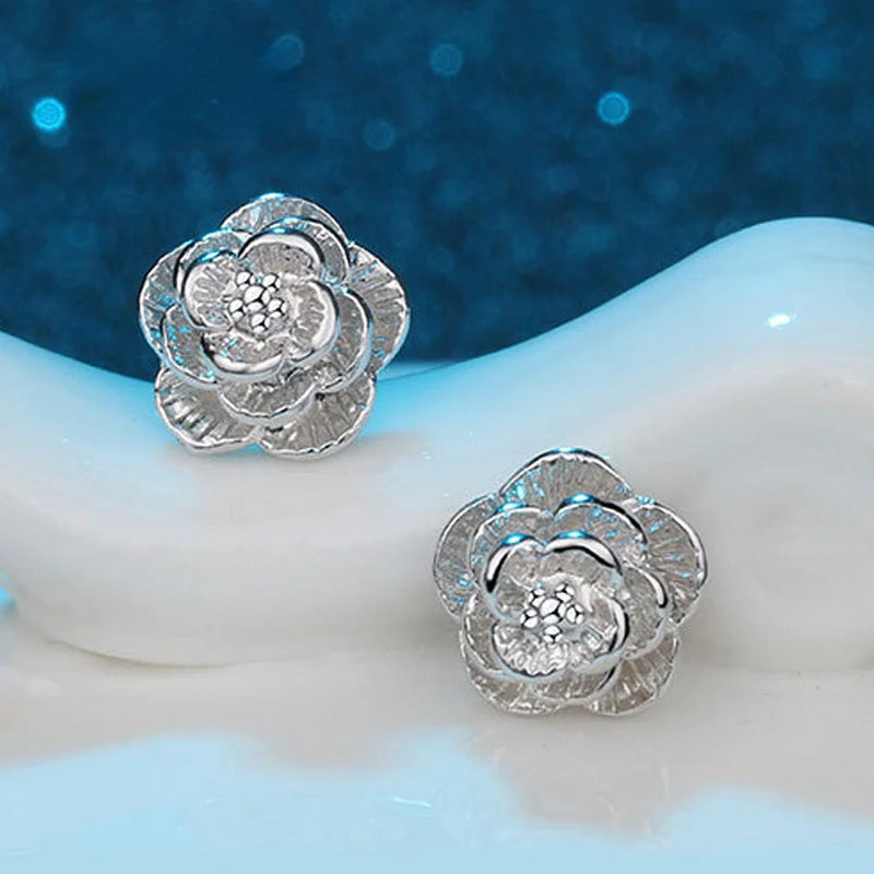 Blossoming Elegance Rose Studs