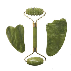 Natural Jade Roller Facial Massager Real Stone