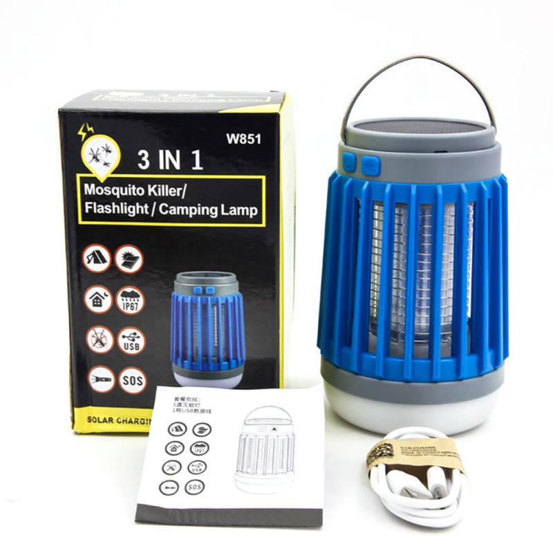 3-In-1 LED Solar Power Mosquito Killer Lamp